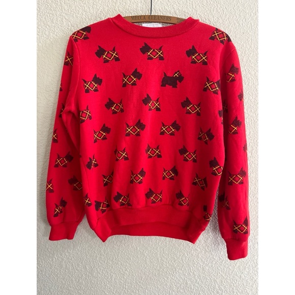 scarab Sweaters - Vintage Scarab Scottie Dog Crewneck Sweatshirt